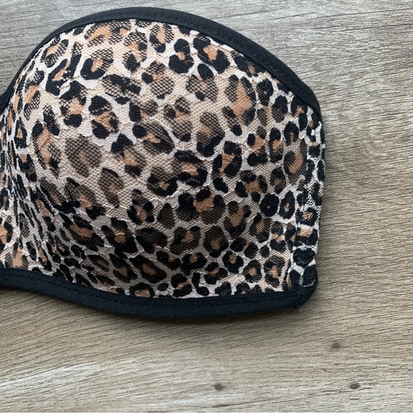 Victoria Secret PINK Leopard Print Lace Bandeau Bra - Picture 9 of 10